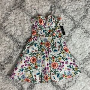 Trixxi Juniors Floral Bow-Back Dress Size 7